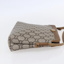 GUCCI GG Plus Supreme Shoulder Bag PVC Leather Beige Gold Auth 150999-5