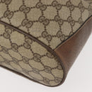 GUCCI GG Supreme Web Sherry Line Bag PVC Beige Gold 41 02 034 Auth 151000-15