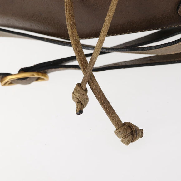 GUCCI GG Supreme Web Sherry Line Bag PVC Beige Gold 41 02 034 Auth 151000