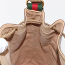 GUCCI GG Supreme Web Sherry Line Bag PVC Beige Gold 41 02 034 Auth 151000-20