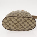 GUCCI GG Supreme Web Sherry Line Bag PVC Beige Gold 41 02 034 Auth 151000-5