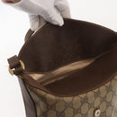 GUCCI GG Supreme Web Sherry Line Bag PVC Beige Gold 40 02 081 Auth 151001-10