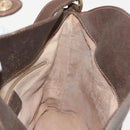 GUCCI GG Supreme Web Sherry Line Bag PVC Beige Gold 40 02 081 Auth 151001-20