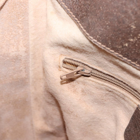 GUCCI GG Supreme Web Sherry Line Bag PVC Beige Gold 40 02 081 Auth 151001