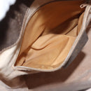 GUCCI GG Supreme Web Sherry Line Bag PVC Beige Gold 40 02 081 Auth 151001-23