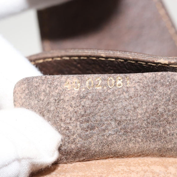 GUCCI GG Supreme Web Sherry Line Bag PVC Beige Gold 40 02 081 Auth 151001