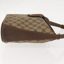 GUCCI GG Supreme Web Sherry Line Bag PVC Beige Gold 40 02 081 Auth 151001-3