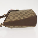 GUCCI GG Supreme Web Sherry Line Bag PVC Beige Gold 40 02 081 Auth 151001-4