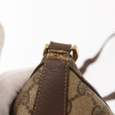 GUCCI GG Supreme Web Sherry Line Bag PVC Beige Gold 40 02 081 Auth 151001-8