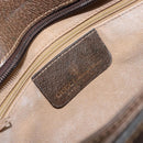 GUCCI GG Supreme Web Sherry Line Bag PVC Beige Gold 14 01 4085 Auth 151002-21