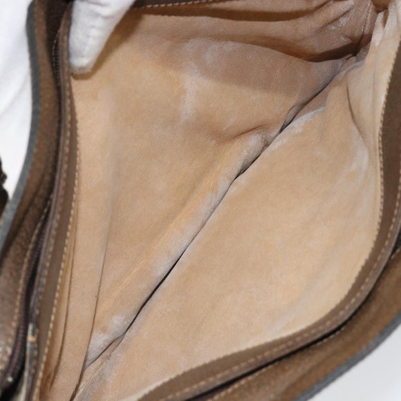 GUCCI GG Supreme Web Sherry Line Bag PVC Beige Gold 14 01 4085 Auth 151002