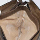 GUCCI GG Supreme Web Sherry Line Bag PVC Beige Gold 14 01 4085 Auth 151002-22