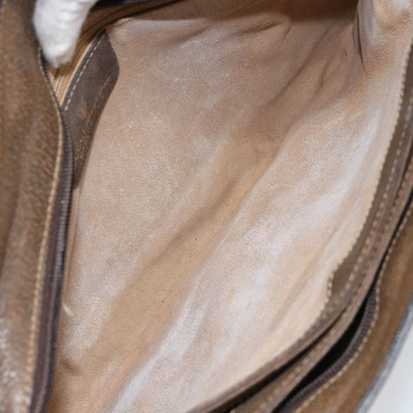 GUCCI GG Supreme Web Sherry Line Bag PVC Beige Gold 14 01 4085 Auth 151002