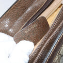 GUCCI GG Supreme Web Sherry Line Bag PVC Beige Gold 14 01 4085 Auth 151002-12