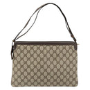 GUCCI GG Supreme Web Sherry Line Bag PVC Beige Gold 14 01 4085 Auth 151002-2