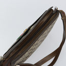 GUCCI GG Supreme Web Sherry Line Bag PVC Beige Gold 14 01 4085 Auth 151002-6