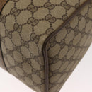 GUCCI GG Supreme Web Sherry Line Boston Bag PVC Beige Gold 39 02 007 Auth 151003-9