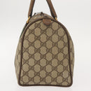 GUCCI GG Supreme Web Sherry Line Boston Bag PVC Beige Gold 39 02 007 Auth 151003-3