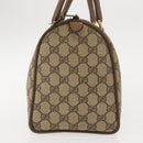 GUCCI GG Supreme Web Sherry Line Boston Bag PVC Beige Gold 39 02 007 Auth 151003-4