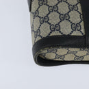 GUCCI GG Supreme Sherry Line Shoulder Bag PVC Navy Gold 904 02 070 Auth 151004-12