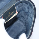 GUCCI GG Supreme Sherry Line Shoulder Bag PVC Navy Gold 904 02 070 Auth 151004-18