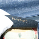 GUCCI GG Supreme Sherry Line Shoulder Bag PVC Navy Gold 904 02 070 Auth 151004-20