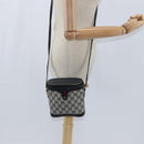 GUCCI GG Supreme Sherry Line Shoulder Bag PVC Navy Gold 904 02 070 Auth 151004-21