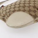 GUCCI GG Canvas Web Sherry Line Pretty Bag Beige Gold 257065 Auth 151008-15