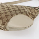 GUCCI GG Canvas Web Sherry Line Pretty Bag Beige Gold 257065 Auth 151008-16