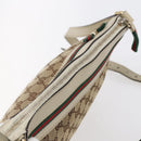 GUCCI GG Canvas Web Sherry Line Pretty Bag Beige Gold 257065 Auth 151008-6