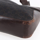 GUCCI GG Canvas Hand Bag Dark Brown Gold 73983 Auth 151009-10