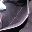 GUCCI GG Canvas Hand Bag Dark Brown Gold 73983 Auth 151009-19