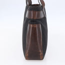 GUCCI GG Canvas Hand Bag Dark Brown Gold 73983 Auth 151009-5