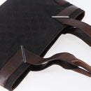 GUCCI GG Canvas Hand Bag Dark Brown Gold 73983 Auth 151009-6