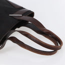 GUCCI GG Canvas Hand Bag Dark Brown Gold 73983 Auth 151009-7