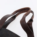 GUCCI GG Canvas Hand Bag Dark Brown Gold 73983 Auth 151009-8