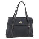 GUCCI Micro GG Supreme Hand Bag PVC Leather Black Gold 000 46 4857 Auth 151011-1