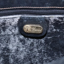 GUCCI Micro GG Supreme Hand Bag PVC Leather Black Gold 000 46 4857 Auth 151011-15