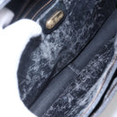 GUCCI Micro GG Supreme Hand Bag PVC Leather Black Gold 000 46 4857 Auth 151011-17