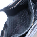 GUCCI Micro GG Supreme Hand Bag PVC Leather Black Gold 000 46 4857 Auth 151011-20