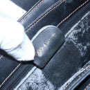 GUCCI Micro GG Supreme Hand Bag PVC Leather Black Gold 000 46 4857 Auth 151011-23