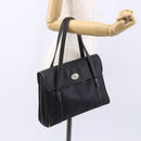 GUCCI Micro GG Supreme Hand Bag PVC Leather Black Gold 000 46 4857 Auth 151011-24