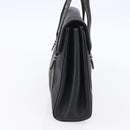 GUCCI Micro GG Supreme Hand Bag PVC Leather Black Gold 000 46 4857 Auth 151011-5