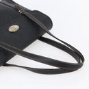 GUCCI Micro GG Supreme Hand Bag PVC Leather Black Gold 000 46 4857 Auth 151011-7