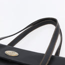 GUCCI Micro GG Supreme Hand Bag PVC Leather Black Gold 000 46 4857 Auth 151011-8