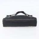 GUCCI Micro GG Supreme Hand Bag PVC Leather Black Gold 000 46 4857 Auth 151011-9