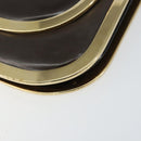 GUCCI Shoulder Bag Enamel Brown Gold Auth 151014-8