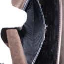 GUCCI Shoulder Bag Enamel Brown Gold Auth 151014-11