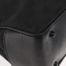 GUCCI GG Canvas Bamboo Tote Bag Black Silver Auth 151015-10