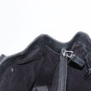 GUCCI GG Canvas Bamboo Tote Bag Black Silver Auth 151015-19